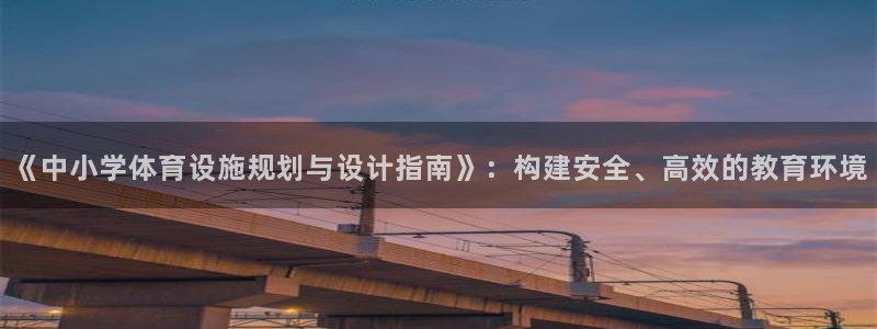 《中小学体育设施规划与设计指南》：构建安全、高效的教育环境